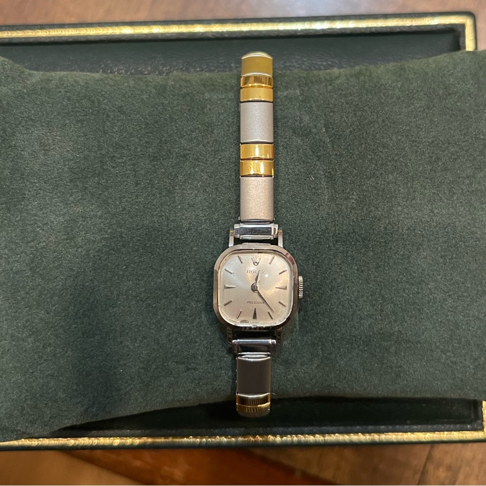 2118 Rolex Precision 1552836 Ladies 18K Solid White Gold (Works & Keeps Time)